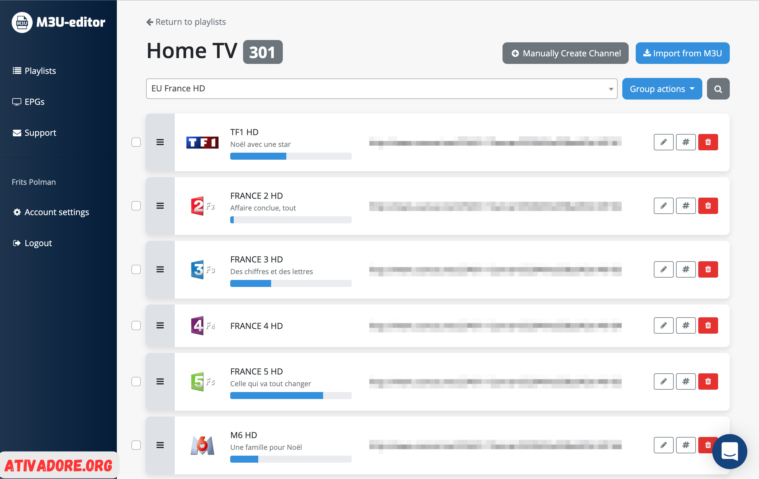 IPTV LISTA M3U