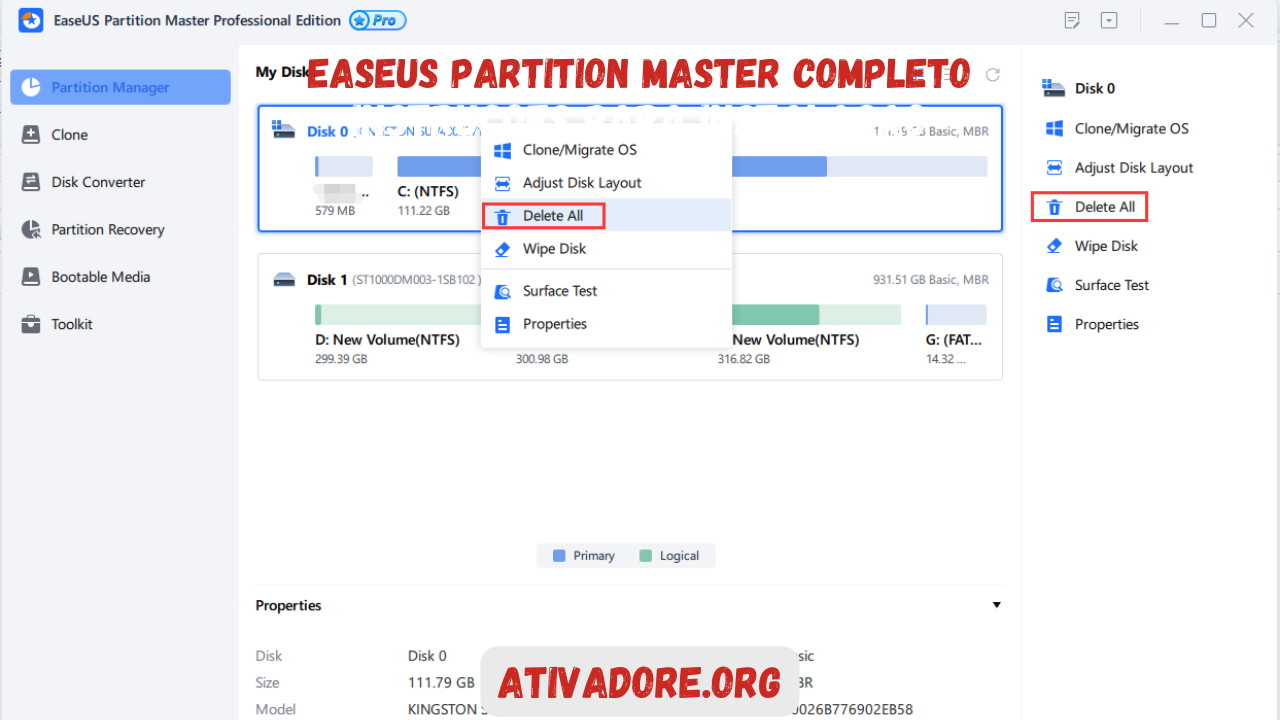 easeus partition master completo