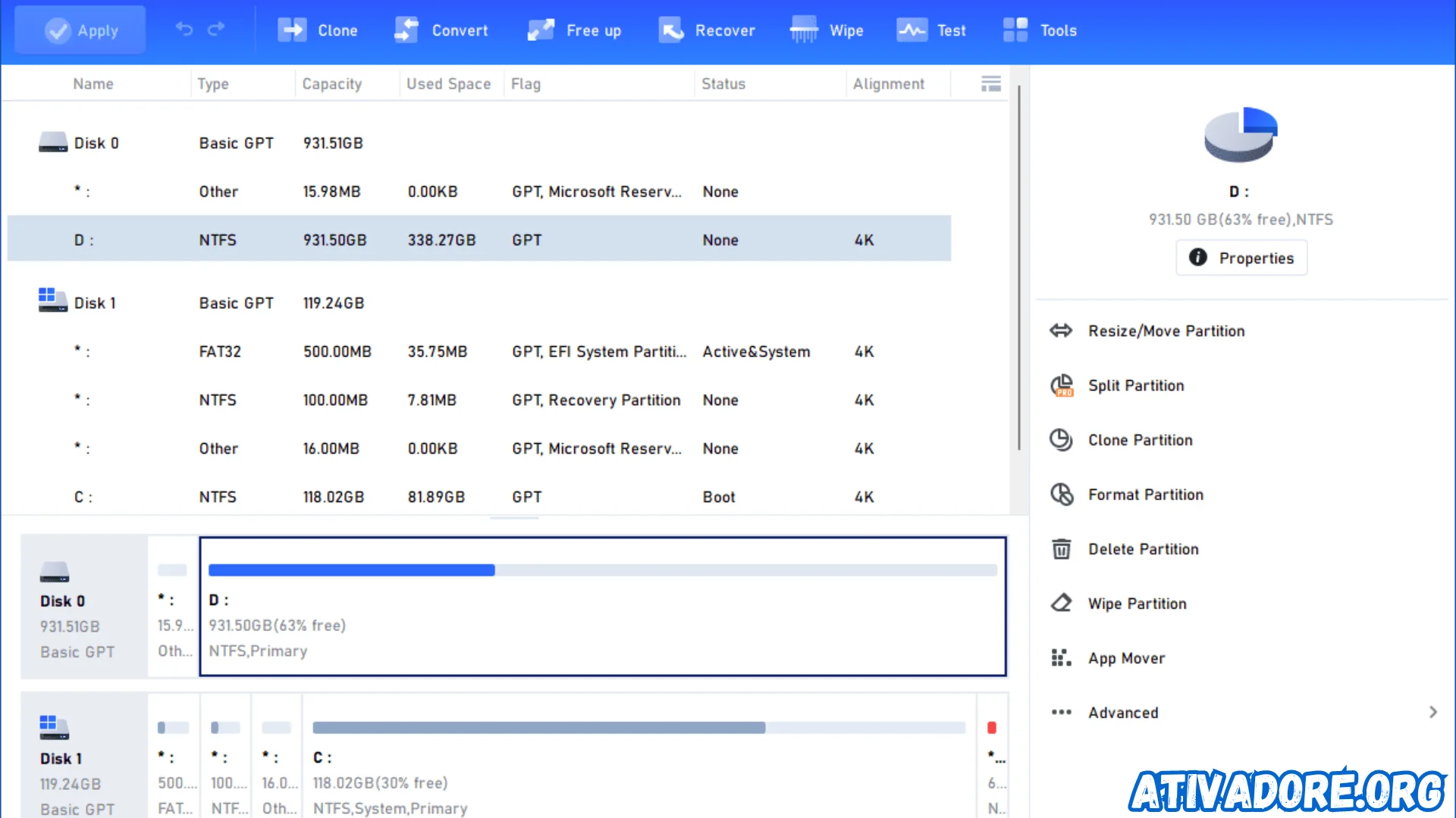 AOMEI Partition Assistant cracked