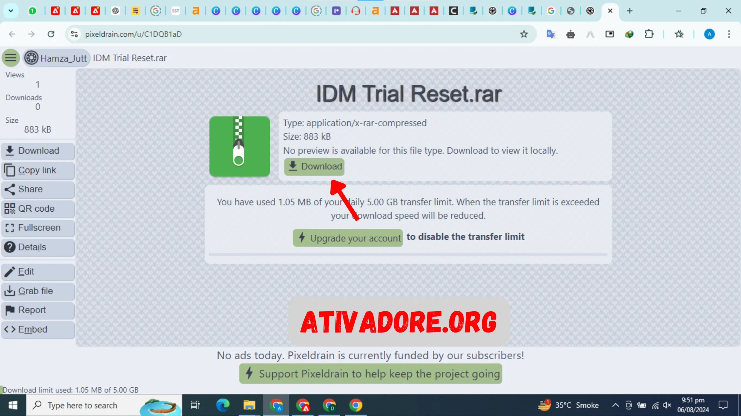 Baixar IDM Trial Reset Tool