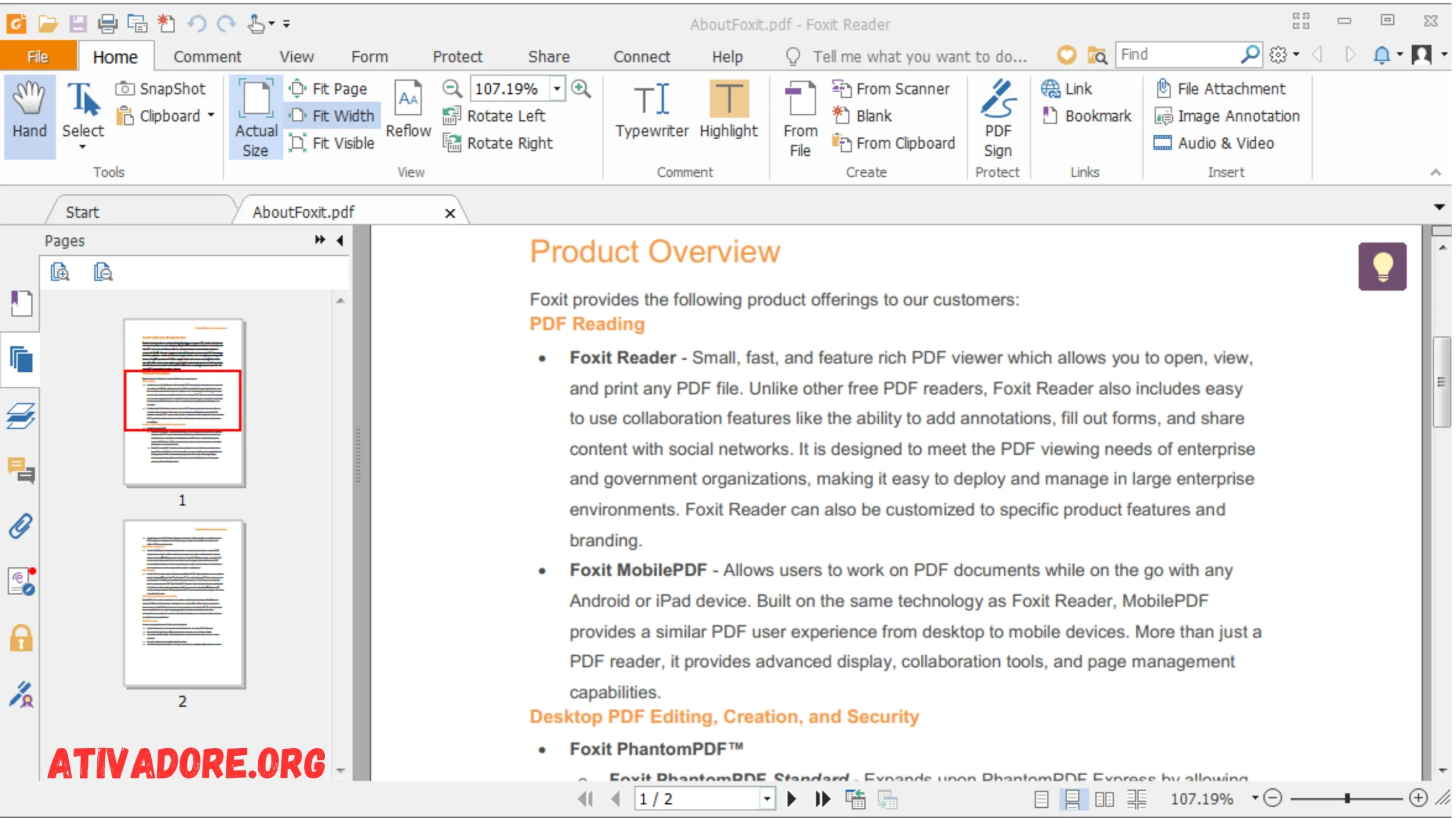 Foxit PDF Reader Gratuito