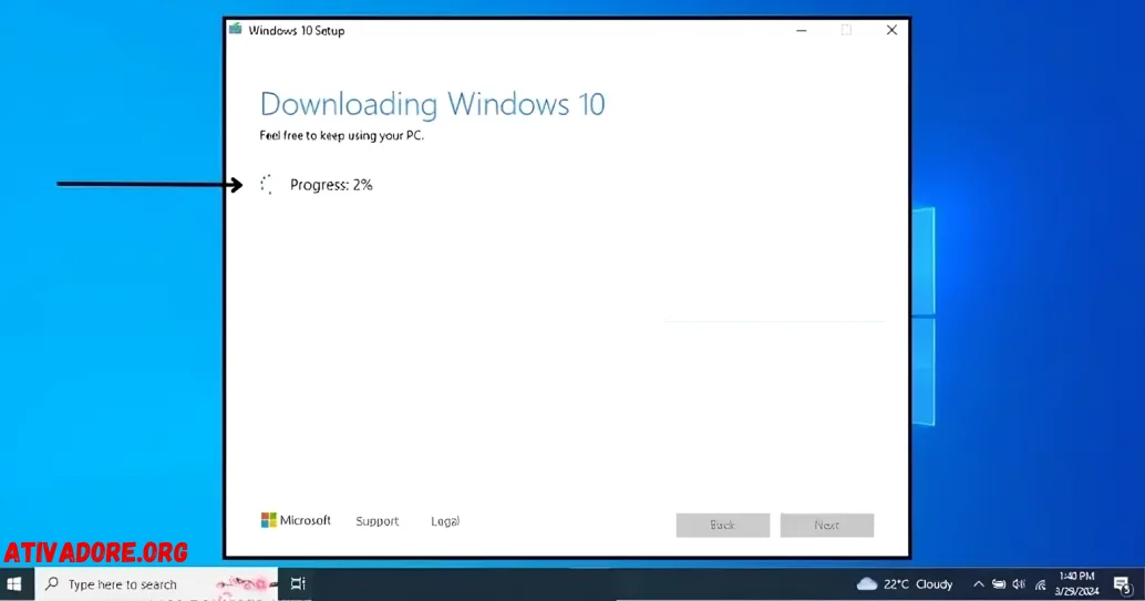 Windows 10 Installing