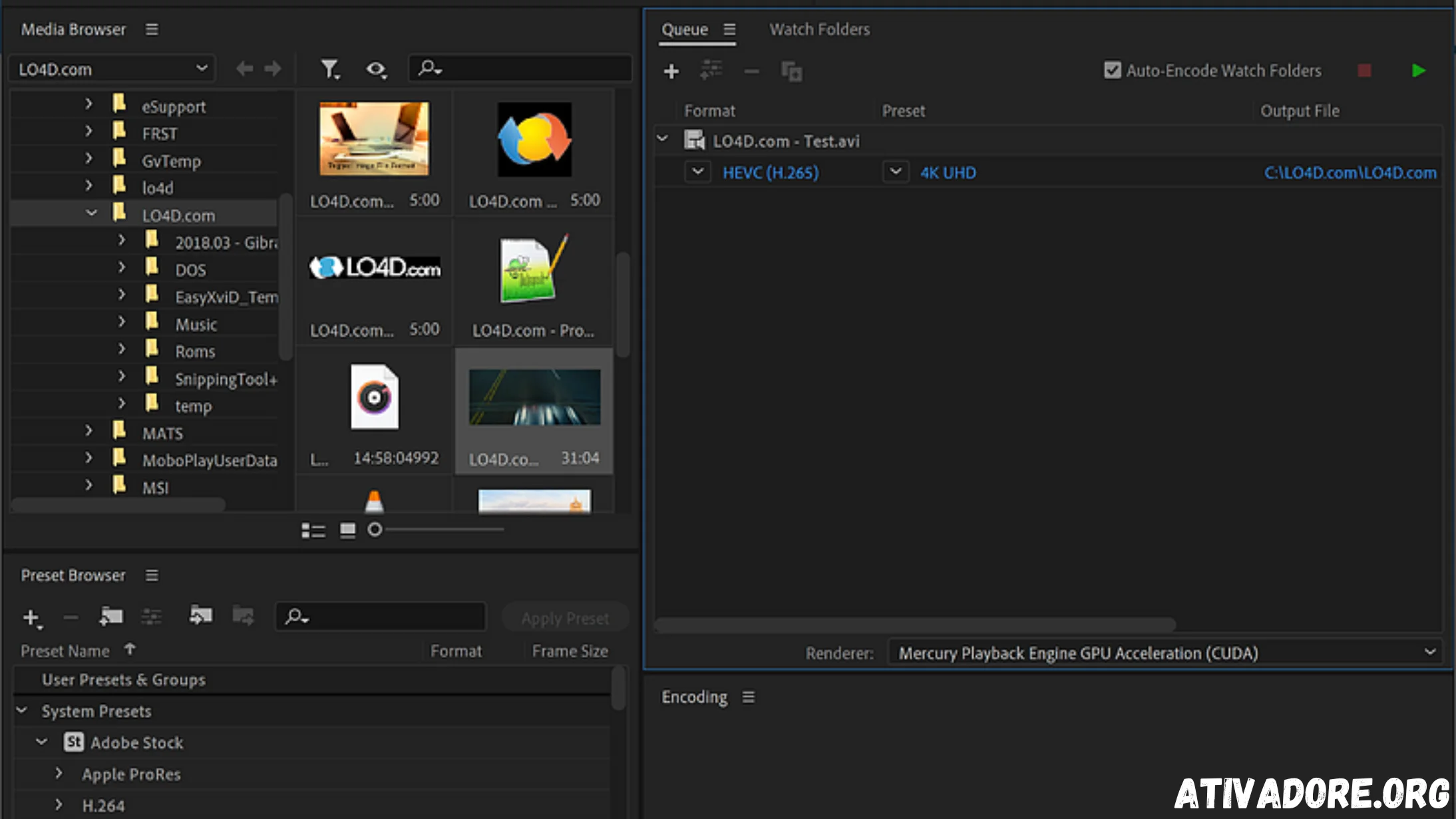 Adobe Media Encoder