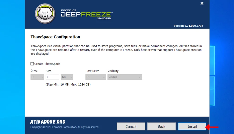 Instalar Deep Freeze Passo 8